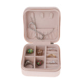 Small Travel Jewelry Box Zip Up - Light Pink - Travel Jewelry Case - PU Leather - image 8