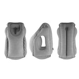 Inflatable Travel Sleeping Bag Pillow - Blue - Travel Pillow - Medium - Plush - image 9
