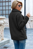 Women's Full Lapel Collar Sherpa Coat - Khaki - Sherpa Coat - 5XL - Polyester - image 17