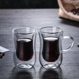Funki Buys | Cups | Glass Double Wall Insulated Expr... - Clear - A / Mug Without Handle / 80ml / 2 Pcs / S / Glass - image 7