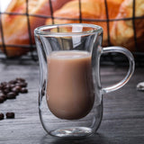 Funki Buys | Cups | Glass Double Wall Insulated Expr... - Clear - A / Mug Without Handle / 80ml / 2 Pcs / S / Glass - image 2
