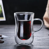 Funki Buys | Cups | Glass Double Wall Insulated Expr... - Clear - A / Mug Without Handle / 80ml / 2 Pcs / S / Glass - image 4