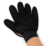 De-shedding Gloves 2 Pcs - Blue - 2 Pcs - One Size - Adjustable - Silicone - image 8