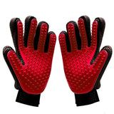 De-shedding Gloves 2 Pcs - Red - 2 Pcs - One Size - Adjustable - Silicone - image 3