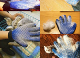 De-shedding Gloves 2 Pcs - Blue - 2 Pcs - One Size - Adjustable - Silicone - image 15