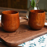 Funki Buys | Cups | Natural Wood Cups Handmade Cups - Brown - 4 / 6 Pcs Set / JuJube Wood / 180ml - image 3