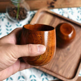 Funki Buys | Cups | Natural Wood Cups Handmade Cups - Brown - 4 / 6 Pcs Set / JuJube Wood / 180ml - image 6