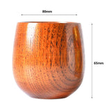 Funki Buys | Cups | Natural Wood Cups Handmade Cups - Brown - 4 / 6 Pcs Set / JuJube Wood / 180ml - image 13