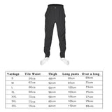 Men's Running Cycling Sports Pants - Black - 4XL - Polyester Spandex - image 24