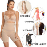 Women's High Waist Non-slip Shapers - Black - 1 - Shapewear with Bones - 5XL - Spandex - image 42