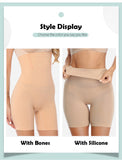 Women's High Waist Non-slip Shapers - Black - 1 - Shapewear with Bones - 5XL - Spandex - image 43