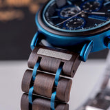 Men's Women's Stylish Wooden Watches - Blue - S18-6 / Customized / Wood Watch - Medium - Wood/Stainless Steel - image 42