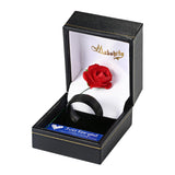 Unisex Black Tungsten Wedding Band - Black - 8mm / Unisex Wedding Band - 16 - Tungsten Carbide - image 7