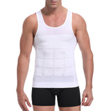 Men Gynecomastia Compression Shirt - White - Compression Shirt - XXXL - Nylon Spandex - image 10