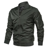 Men's Light Windbreak Bomber Jackets - Red - Bomber Jacket - CN 5XL (US 3XL) - Polyester - image 1