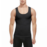 Men's Slimming Singlet Body Shaper - Black - Shirt - XXXL - Nylon Spandex - image 2