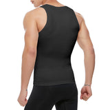 Men's Slimming Singlet Body Shaper - Black - Shirt - XXXL - Nylon Spandex - image 4