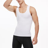 Men's Slimming Singlet Body Shaper - Black - Shirt - XXXL - Nylon Spandex - image 24