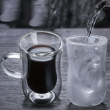 Funki Buys | Cups | Glass Double Wall Insulated Expr... - Clear - A / Mug Without Handle / 80ml / 2 Pcs / S / Glass - image 3