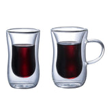 Funki Buys | Cups | Glass Double Wall Insulated Expr... - Clear - A / Mug Without Handle / 80ml / 2 Pcs / S / Glass - image 6