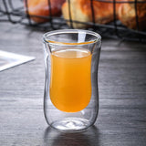 Funki Buys | Cups | Glass Double Wall Insulated Expr... - Clear - A / Mug Without Handle / 80ml / 2 Pcs / S / Glass - image 9