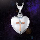 Funki Buys | Cremation Urn Necklaces | Love Heart Cr... - Silver : Memorial Urn Necklace / Small / Stainless Steel - image 12