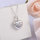 Funki Buys | Cremation Urn Necklaces | Love Heart Cr... - Silver : Memorial Urn Necklace / Small / Stainless Steel - image 11