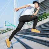 Men's Running Cycling Sports Pants - Black - 4XL - Polyester Spandex - image 4