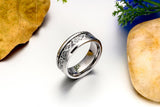 Unisex Celtic Tungsten Wedding Ring - Silver - Unisex Wedding Band - 16 - Tungsten - image 4