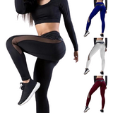 Women's High Waist Workout Yoga Pants - Black - Push Up Yoga Pants - XL - Polyester Spandex - image 7