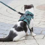 Cat Harness Walking Lead Vest Set - Green - Cat Vest Harness Leash - XL - Nylon/Canvas - image 2