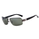 Unisex Luxury Rimless Su… - Black - C1 / Black Lens / Sunglass - Lens Size - 2.55 x 1.61" - Polarized UV Protection - image 3