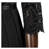 Women's Lace Overlay Long Ball Dress - Burgundy - Gown - XXXL - Chiffon/Lace - image 15
