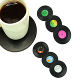 Funki Buys | Coasters | Vinyl Record Music Coaster 6 Pcs Set - Black / 4.13" x 0.98" / BPA Free Plastic - image 14