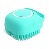 Pet Shampoo Brush and Dispenser - Blue - Pet Bath Brush - 3.1" x 3.1" x 2.2" - Silicone Rubber - image 2