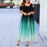 Women's Plus Size Prom Gradient Dress - Red - Dress - 6XL - Polyester/Chiffon/Spandex - image 20