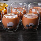 Funki Buys | Glasses | Cute Novelty ... - Clear - A + B / Bear Glasses Bundle Set of 2 / 270ml / Borosilicate Glass - image 6