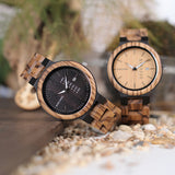 Men's Stylish Wood Quartz Wristwatches - Beige - C-O26 1 / Men's Watch - 8.66 x 1.73 x 0.86 x 0.43" - Wood - image 17