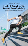 Men's Running Cycling Sports Pants - Black - 4XL - Polyester Spandex - image 20