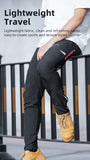 Men's Running Cycling Sports Pants - Black - 4XL - Polyester Spandex - image 5