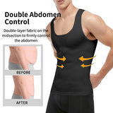 Men's Slimming Singlet Body Shaper - Black - Shirt - XXXL - Nylon Spandex - image 16
