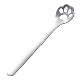Cute Cat Paw Solid Hollow Coffee Spoons - Silver - 2 - Round Hollow - 1B - S - Stainless Steel - image 9