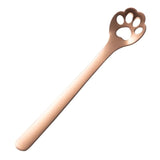 Cute Cat Paw Solid Hollow Coffee Spoons - Rose Gold - 2 - Round Hollow - 1F - S - Stainless Steel - image 17