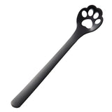 Cute Cat Paw Solid Hollow Coffee Spoons - Black - 2 - Round Hollow - 1H - Cat Spoon - S - Stainless Steel - image 12