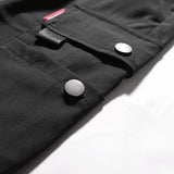 Men's Casual Draw String Cargo Pants - Black - 5XL - Polyester - image 4