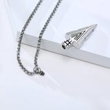 Funki Buys | Cremation Urn Necklaces | Arrowhead Ashes Urn - Silver - Urn Necklace / Stainless Steel / Medium - image 4