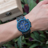 Men's Women's Stylish Wooden Watches - Blue - S18-6 / Customized / Wood Watch - Medium - Wood/Stainless Steel - image 38
