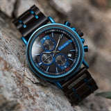Men's Women's Stylish Wooden Watches - Blue - S18-6 / Customized / Wood Watch - Medium - Wood/Stainless Steel - image 46