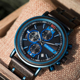Men's Women's Stylish Wooden Watches - Blue - S18-6 / Customized / Wood Watch - Medium - Wood/Stainless Steel - image 36