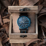 Men's Women's Stylish Wooden Watches - Blue - S18-6 / Customized / Wood Watch - Medium - Wood/Stainless Steel - image 50